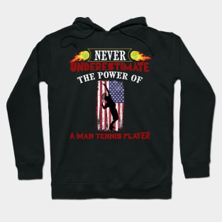 Never underestimate the power of a man tennis player - kenin tennis player T-shirt Hoodie